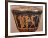 Pyxis with Athletes Performing Discus and Other Disciplines. Red-Figure Pottery, from Cerveteri-null-Framed Giclee Print