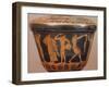 Pyxis with Athletes Performing Discus and Other Disciplines. Red-Figure Pottery, from Cerveteri-null-Framed Giclee Print