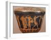 Pyxis with Athletes Performing Discus and Other Disciplines. Red-Figure Pottery, from Cerveteri-null-Framed Giclee Print