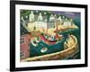 PZ.54. in Mousehole Harbour, Cornwall-William Cooper-Framed Giclee Print