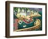 PZ.54. in Mousehole Harbour, Cornwall-William Cooper-Framed Giclee Print