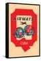 Q Airways Cuba-null-Framed Stretched Canvas