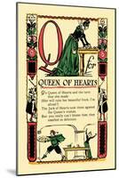 Q for Queen of Hearts-Tony Sarge-Mounted Art Print