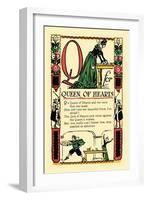 Q for Queen of Hearts-Tony Sarge-Framed Art Print
