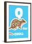 Q For The Quoll, An Animal Alphabet For The Kids-Elizabeta Lexa-Framed Art Print