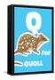 Q For The Quoll, An Animal Alphabet For The Kids-Elizabeta Lexa-Framed Stretched Canvas