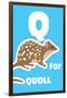 Q For The Quoll, An Animal Alphabet For The Kids-Elizabeta Lexa-Framed Art Print