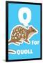 Q For The Quoll, An Animal Alphabet For The Kids-Elizabeta Lexa-Framed Art Print