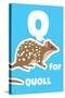 Q For The Quoll, An Animal Alphabet For The Kids-Elizabeta Lexa-Stretched Canvas