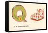 Q is a Pretty Quilt-null-Framed Stretched Canvas