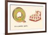 Q is a Pretty Quilt-null-Framed Art Print