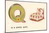 Q is a Pretty Quilt-null-Mounted Art Print