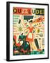 Q is for Quaalude-Jazzberry Blue-Framed Art Print