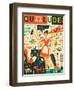 Q is for Quaalude-Jazzberry Blue-Framed Art Print