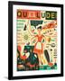 Q is for Quaalude-Jazzberry Blue-Framed Art Print