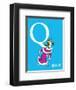 Q is for Queen (blue)-Theodor (Dr. Seuss) Geisel-Framed Art Print