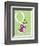 Q is for Queen (green)-Theodor (Dr. Seuss) Geisel-Framed Art Print