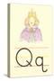 Q Is for Queen-null-Stretched Canvas