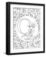 Q is for Quince-Heather Rosas-Framed Art Print