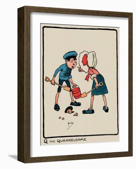 'Q the Quarrelsome', 1903-John Hassall-Framed Giclee Print