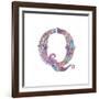 Q-Green Girl-Framed Giclee Print