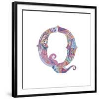 Q-Green Girl-Framed Giclee Print