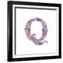 Q-Green Girl-Framed Giclee Print