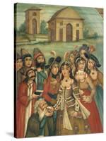 Qajar Painting, Shiraz Museum, Iran, Middle East-Robert Harding-Stretched Canvas