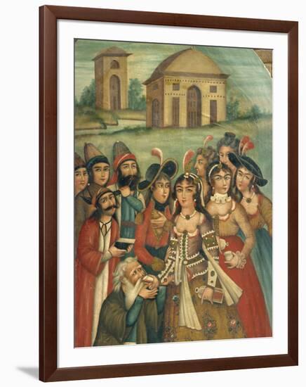 Qajar Painting, Shiraz Museum, Iran, Middle East-Robert Harding-Framed Photographic Print