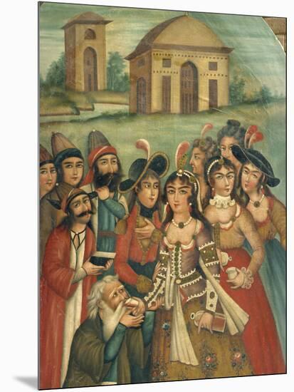 Qajar Painting, Shiraz Museum, Iran, Middle East-Robert Harding-Mounted Photographic Print