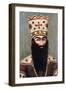 Qajar Royal Portrait; Probably Fath 'Ali Shah (1772-1834), C.1810-Mihr 'Ali-Framed Giclee Print