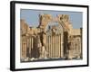 Qala'At Ibn Maan Castle Seen Through Monumental Arch, Archaelogical Ruins, Palmyra, Syria-Christian Kober-Framed Photographic Print