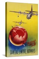 Qantas Empire Airways, London, Sydney, 1935-null-Stretched Canvas