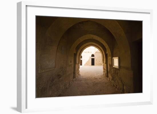 Qasr al Kharaneh or Qasr Kharana is a desert fort in Amra, Jordan.-Nico Tondini-Framed Photographic Print