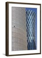 Qatar, Burj Qatar Tower-Walter Bibikow-Framed Photographic Print