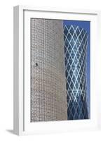 Qatar, Burj Qatar Tower-Walter Bibikow-Framed Photographic Print