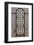 Qatar, Doha, Abdul Wahhab Mosque, the State Mosque of Qatar, Window Detail-Walter Bibikow-Framed Photographic Print