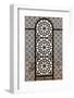 Qatar, Doha, Abdul Wahhab Mosque, the State Mosque of Qatar, Window Detail-Walter Bibikow-Framed Photographic Print