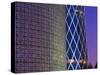 Qatar, Doha, Burj Qatar Left, Tornado Tower Right-Alan Copson-Stretched Canvas