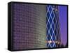 Qatar, Doha, Burj Qatar Left, Tornado Tower Right-Alan Copson-Framed Stretched Canvas