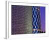 Qatar, Doha, Burj Qatar Left, Tornado Tower Right-Alan Copson-Framed Photographic Print