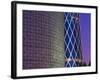 Qatar, Doha, Burj Qatar Left, Tornado Tower Right-Alan Copson-Framed Photographic Print