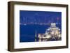 Qatar, Doha, Cityscape at Dusk-Walter Bibikow-Framed Photographic Print