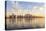 Qatar, Doha. Cityscape at Sunrise from the Corniche-Matteo Colombo-Stretched Canvas