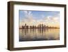 Qatar, Doha. Cityscape at Sunrise from the Corniche-Matteo Colombo-Framed Photographic Print