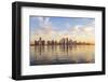 Qatar, Doha. Cityscape at Sunrise from the Corniche-Matteo Colombo-Framed Photographic Print