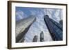 Qatar, Doha, Doha Bay, West Bay Skyscrapers, Dusk-Walter Bibikow-Framed Photographic Print