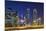 Qatar, Doha, Doha Bay, West Bay Skyscrapers, Dusk-Walter Bibikow-Mounted Photographic Print