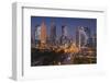 Qatar, Doha, Doha Bay, West Bay Skyscrapers, elevated view, dawn-Walter Bibikw-Framed Photographic Print