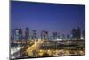 Qatar, Doha, Doha Bay, West Bay Skyscrapers, Elevated View, Dusk-Walter Bibikow-Mounted Photographic Print